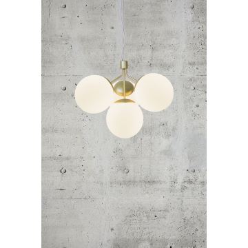 Nordlux - Lampadario a sospensione con filo IVONA 4xE27/28W/230V oro