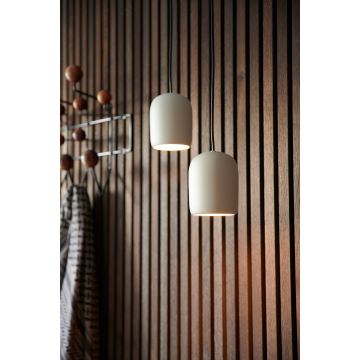 Nordlux - Lampadario a sospensione con filo NOTTI 1xE27/25W/230V grigio