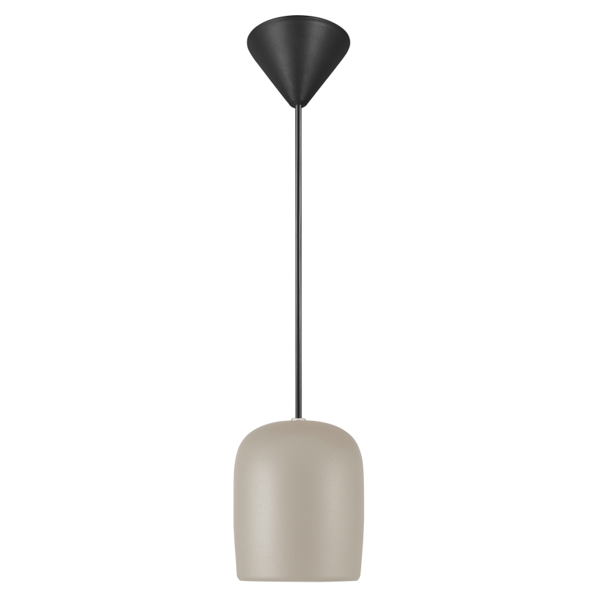 Nordlux - Lampadario a sospensione con filo NOTTI 1xE27/25W/230V grigio