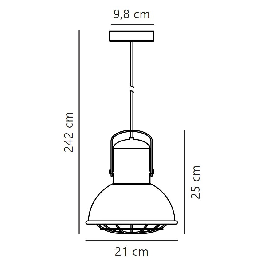 Nordlux - Lampadario a sospensione con filo PORTER 1xE27/60W/230V