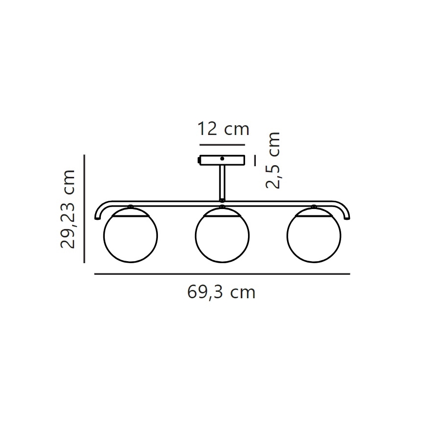 Nordlux - Lampadario a sospensione con supporto rigido GRANT 3xE14/25W/230V oro