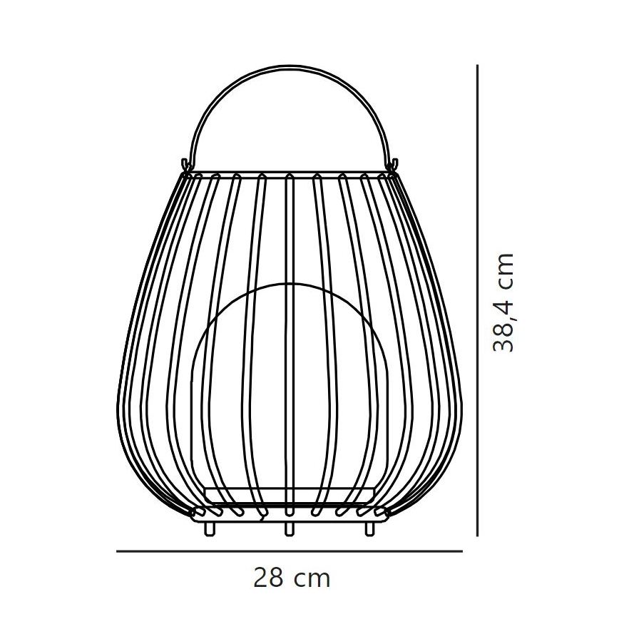 Nordlux - Luce portatile per esterni dimmerabile a LED JIM TO-GO LED/3W/5V IP54	 nero