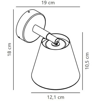 Nordlux - Luce Spot da bagno IP 1xGU10/8W/230V IP44