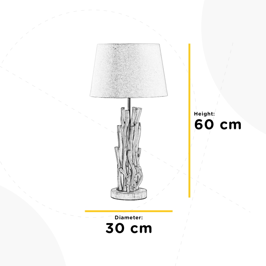 ONLI - Lampada da tavolo AGAR 1xE27/22W/230V 60 cm