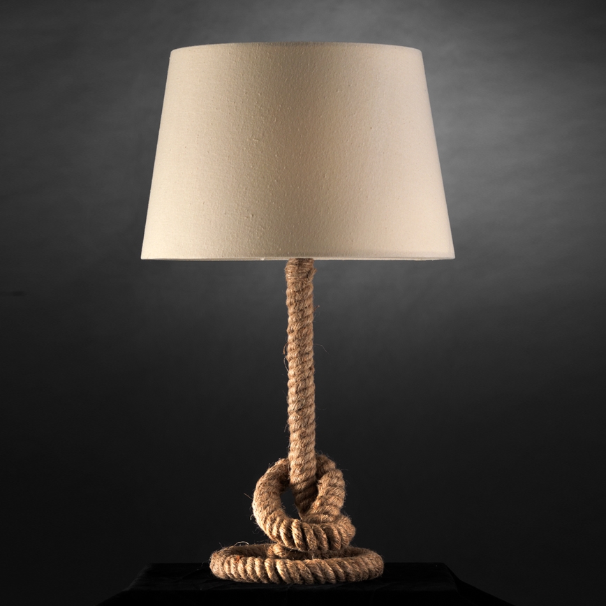 ONLI - Lampada da tavolo CORDA 1xE27/22W/230V 50 cm beige