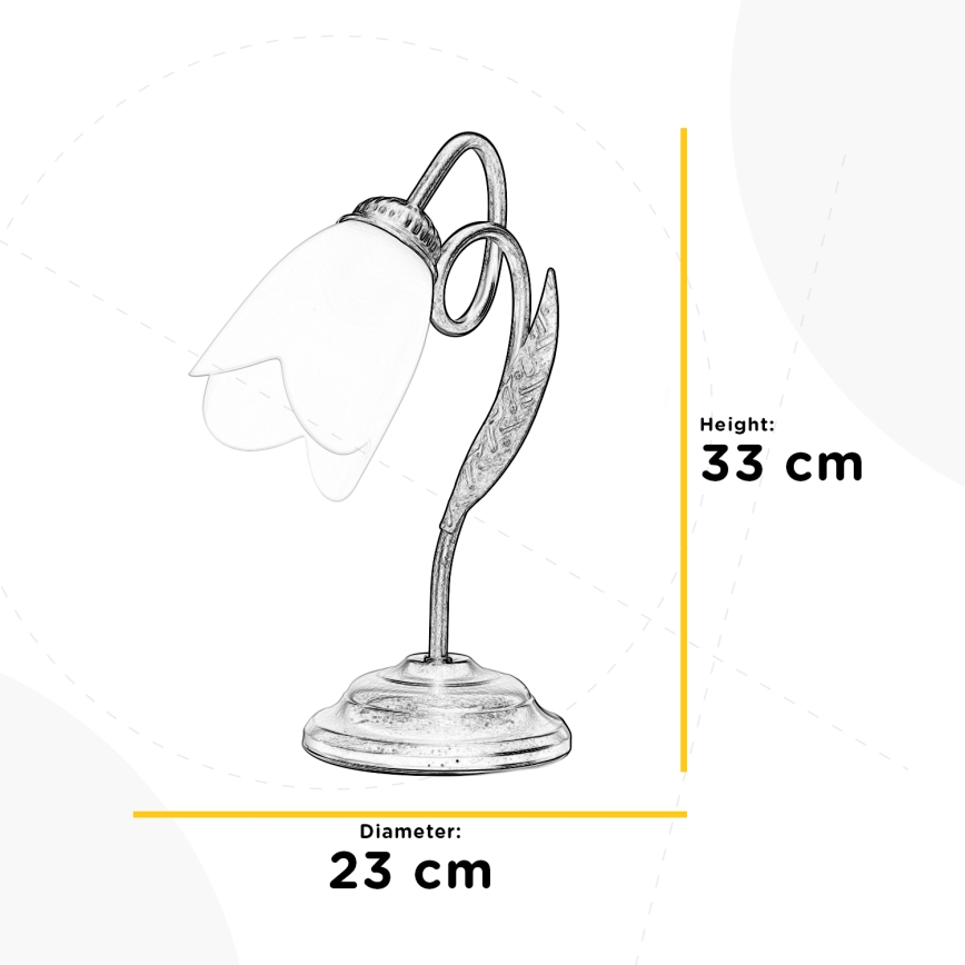ONLI - Lampada da tavolo DOPPIO GIRO 1xE14/6W/230V oro