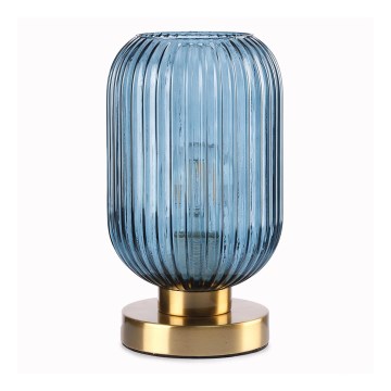 ONLI - Lampada da tavolo DOROTY 1xE27/22W/230V blu/oro