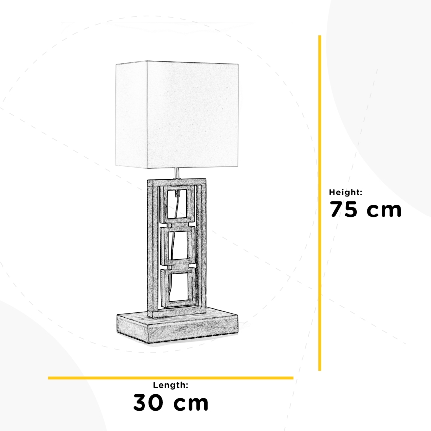 ONLI - Lampada da tavolo KISAR 2xE27/22W/230V