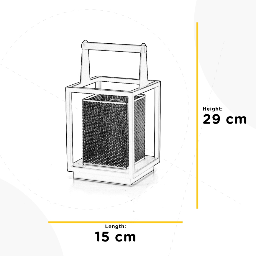 ONLI - Lampada da tavolo MALIK 1xE27/22W/230V 29 cm oro/nero