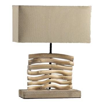 ONLI - Lampada da tavolo MARICA 1xE27/22W/230V beige 38 cm