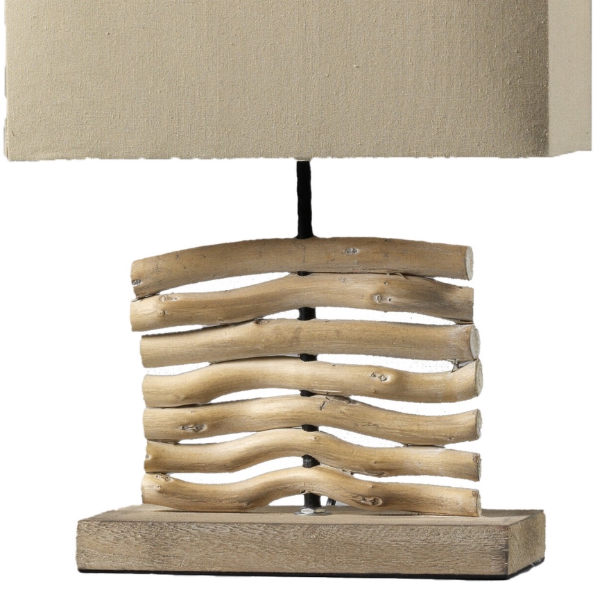 ONLI - Lampada da tavolo MARICA 1xE27/22W/230V beige 38 cm