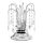 ONLI - Lampada da tavolo PIOGGIA 1xE14/6W/230V d. 16 cm cromo