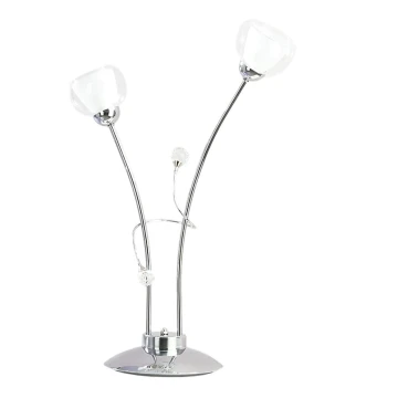 ONLI - Lampada da tavolo WENDY 2xE14/6W/230V 60 cm cromo lucido