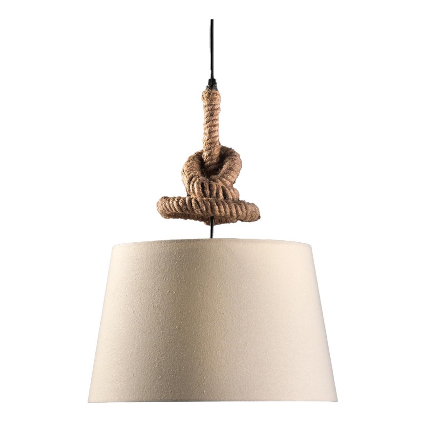 ONLI - Lampadario a sospensione con filo CORDA 1xE27/22W/230V beige