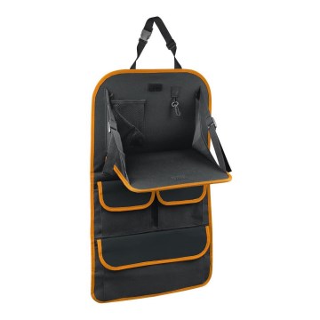 Organizer per auto con tavolo 69,5x40,5 cm nero/arancione