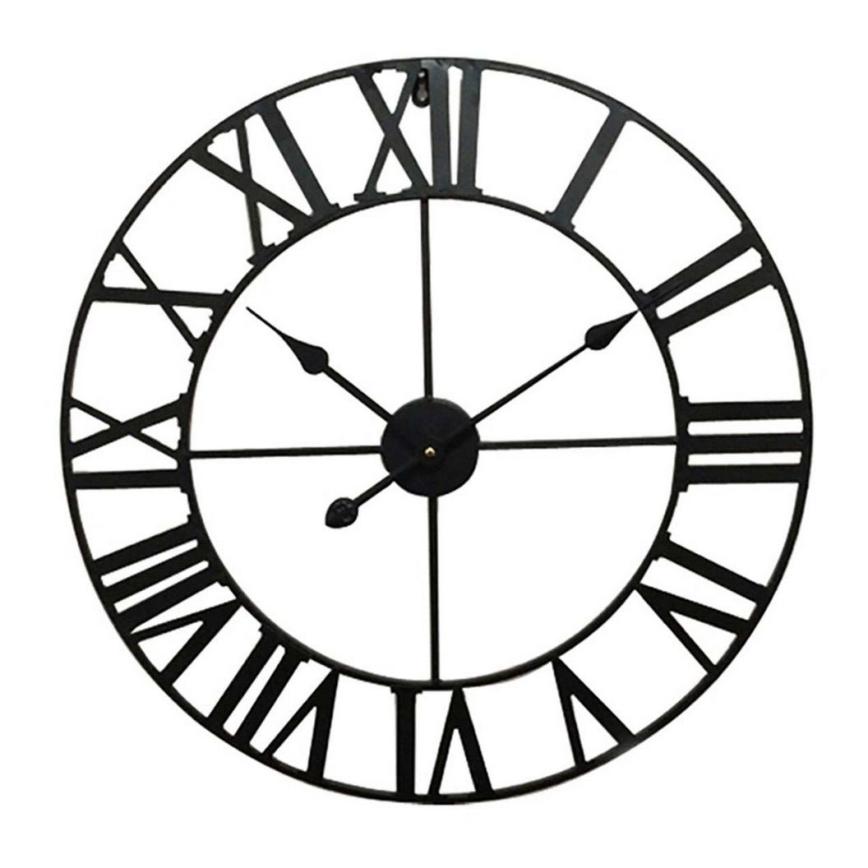 Orologio da parete 1xAA d. 60 cm nero