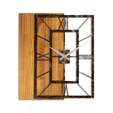 Orologio da parete 49x58 cm 1xAA legno/metallo
