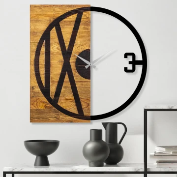 Orologio da parete 58x58 cm 1xAA legno/metallo