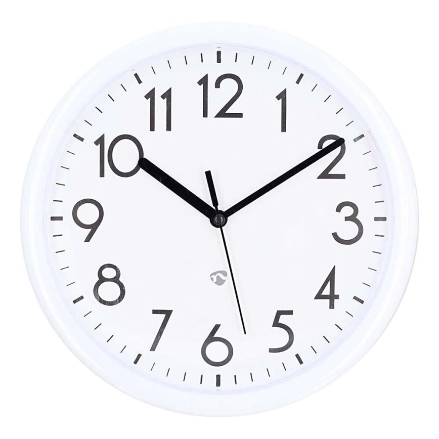 Orologio da parete diametro 22 cm 1xAA bianco