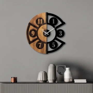 Orologio da parete diametro 56 cm 1xAA legno/metallo