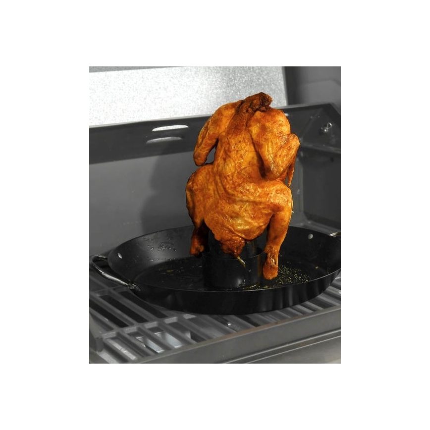 Pan con un stand per grilling chicken 30 cm