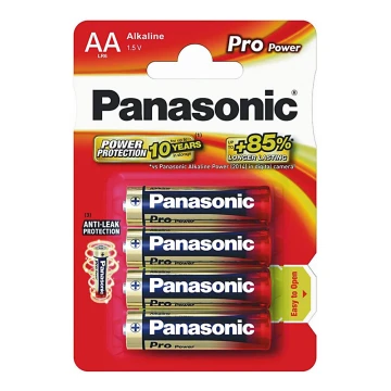 Panasonic LR6 PPG - 4pz batterie alcaline AA Pro Power 1,5V