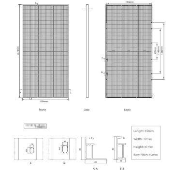 Pannello solare fotovoltaico JINKO 580Wp IP68 Half Cut bifacciale - pallet 36 pz