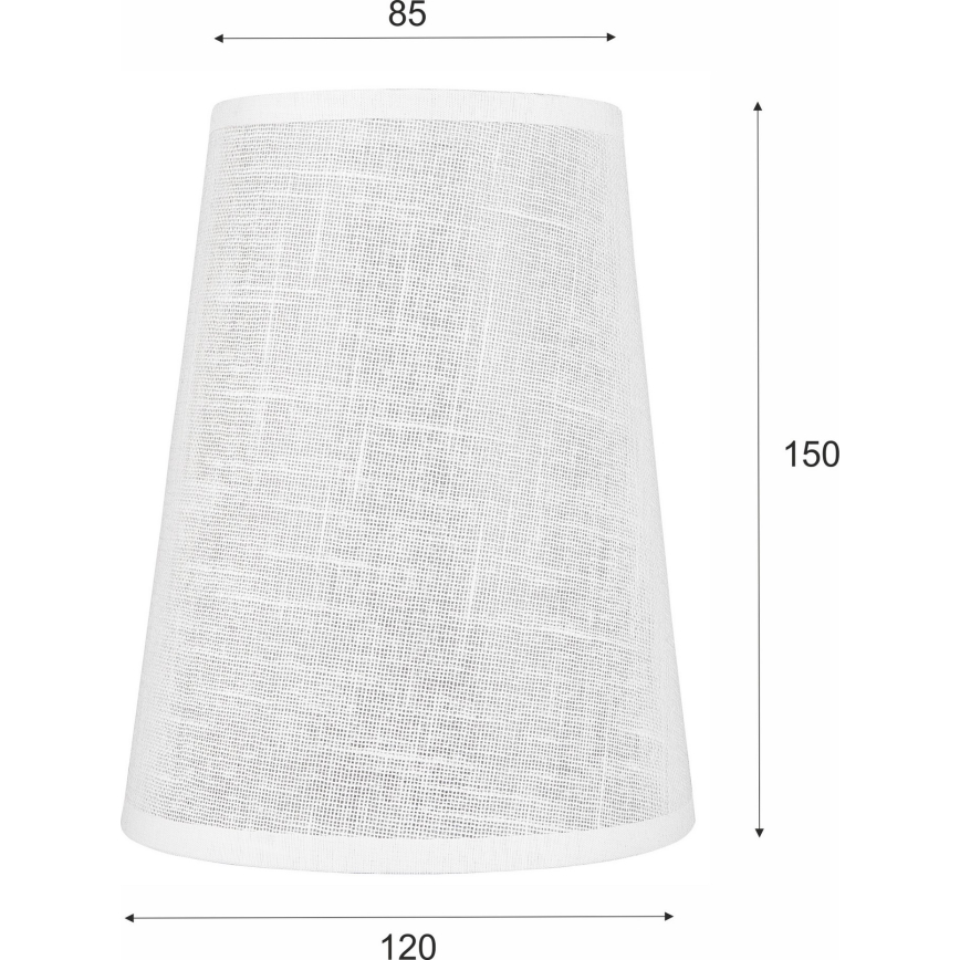 Paralume di ricambio ANTONIO E14 150x120 mm bianco