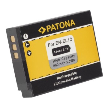 PATONA - Accumulatore Nikon ENEL12 1050mAh Li-Ion