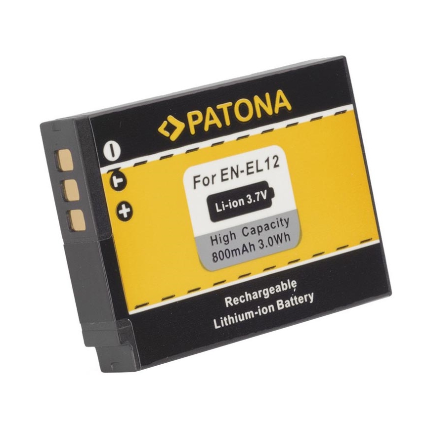 PATONA - Accumulatore Nikon ENEL12 1050mAh Li-Ion