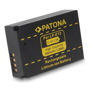 PATONA - Batteria Canon LPE12 800mAh Li-Ion