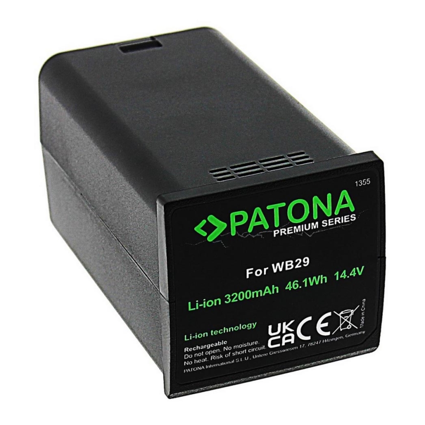 PATONA - Batteria GODOX AD200 3200mAh Li-Ion 14,4V WB29