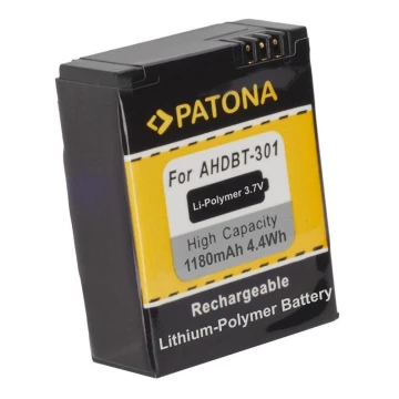 PATONA - Batteria GoPro HD Hero 3 1180 mAh Li-Pol