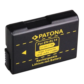 PATONA - Batteria Nikon EN-EL14 1030mAh Li-Ion