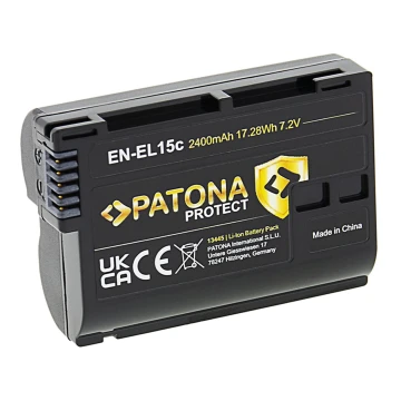 PATONA - Batteria Nikon EN-EL15C 2400mAh Li-Ion Protect