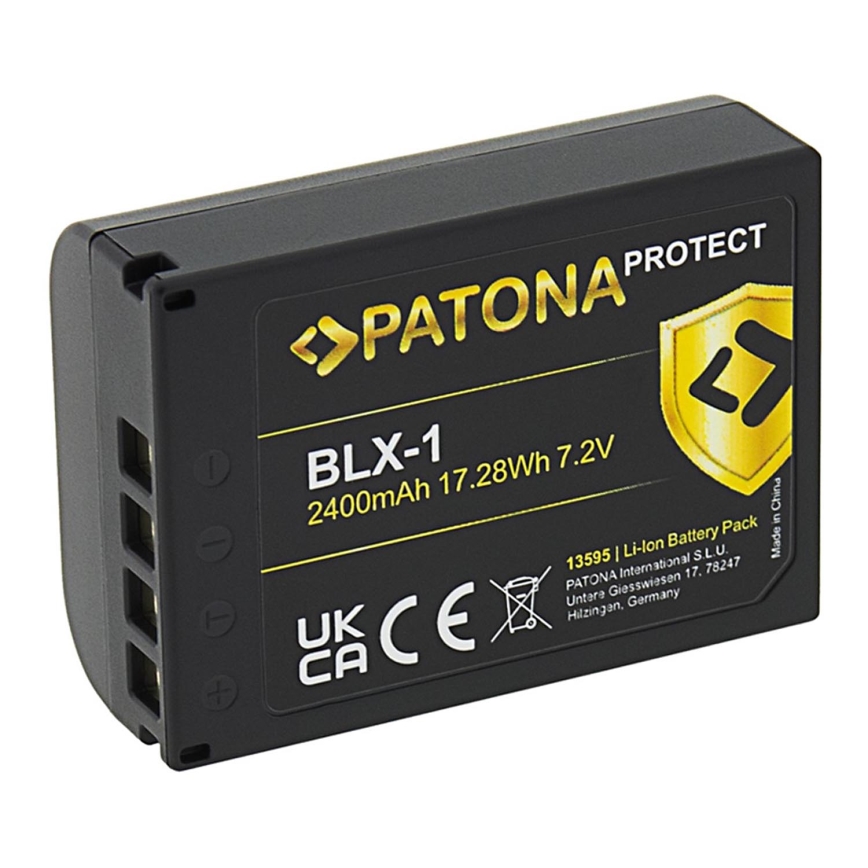 PATONA - Batteria Olympus BLX-1 2400mAh agli ioni di litio Protect OM-1