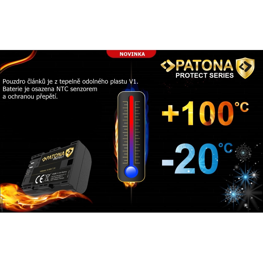 PATONA - Batteria Olympus BLX-1 2400mAh agli ioni di litio Protect OM-1