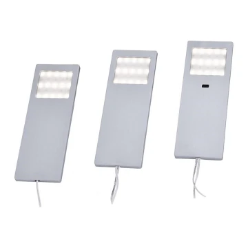 Paul Neuhaus 1121-95-3 - SET 3x LED Illuminazione per mobili con sensore HELENA LED/2W/230V