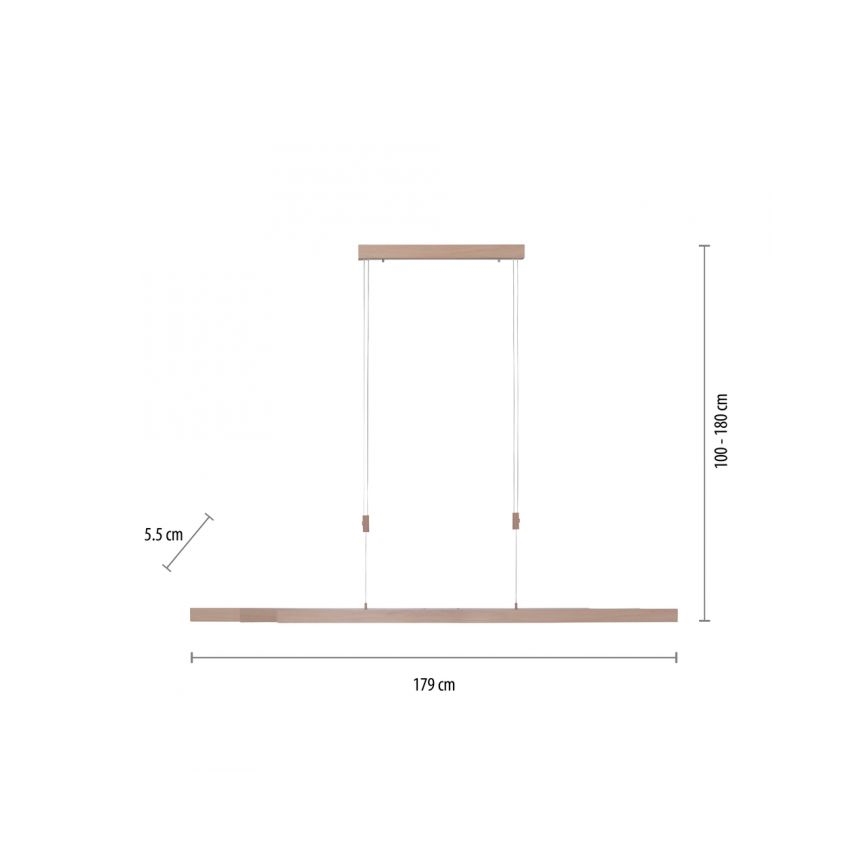 Paul Neuhaus 2568-78 - Lampadario a sospensione con filo LED dimmerabile ADRIANA LED/14W/230V 2700-5000K