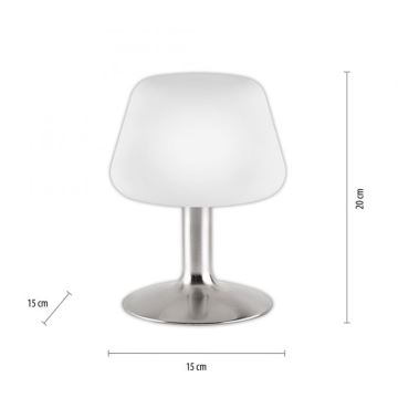 Paul Neuhaus 4078-55 - Lampada da tavolo LED dimmerabile con funzione Touch TILL 1xG9/3W/230V cromo opaco