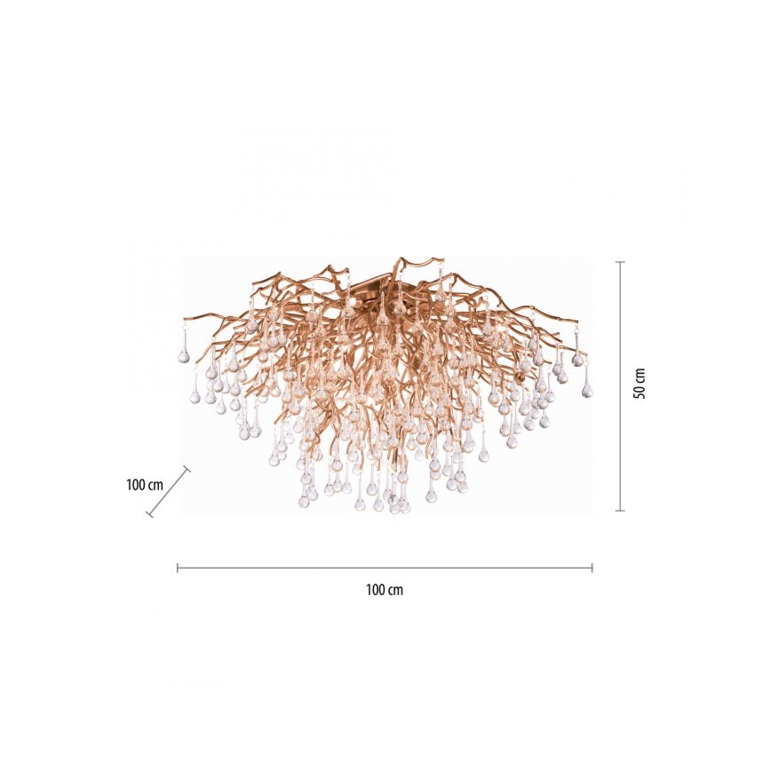 Paul Neuhaus 8092-11 - Plafoniera ICICLE 14xG9/40W/230V