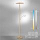 Paul Neuhaus - Lampada LED da terra dimmerabile ARTUR 2xLED/21W+1xLED/6W/230V dorata