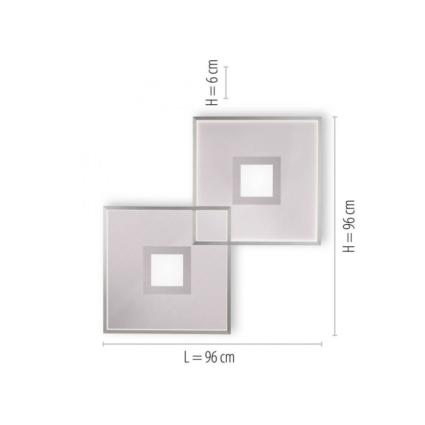 Paul Neuhaus - 8378-55 - Plafoniera LED dimmerabile AMARA 1xLED/45W/230V + TC cromo