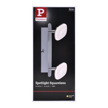 Paulmann 66651 - Luce Spot a LED SQUARELENSE 2xLED/3,2W/230V