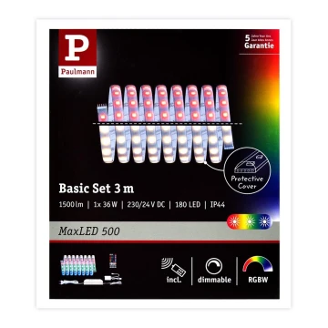 Paulmann 70628 - Striscia LED RGB/36W dimmerabile MAXLED 3m 230V + TC