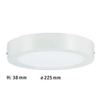 Paulmann 70642 - LED/12,5W Plafoniera LUNAR 230V diametro 22,5 cm bianco