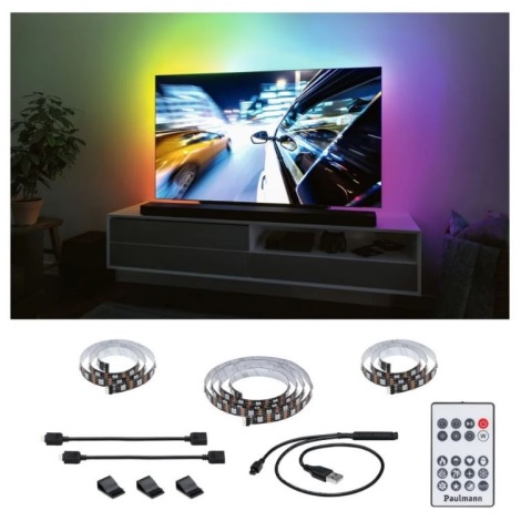 Paulmann 78880 - LED/3,5W RGB Striscia dimmerabile per TV 2m ZOLL