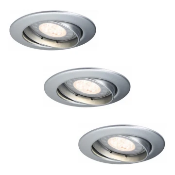 Paulmann 92516 - SET 3xLED-GU10/3,5W Lampada da incasso per bagni PREMIUM LINE 230V