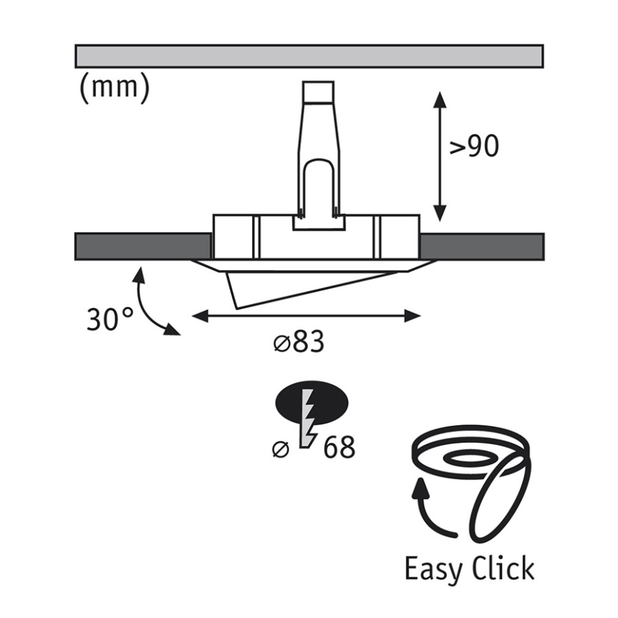 Paulmann 92533 - SET 3xLED-GU10/4W Lampada da incasso dimmerabile per bagni PREMIUM 230V