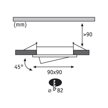 Paulmann 92619 - SET 3xLED-GU10/4W Lampada da incasso dimmerabile per bagni PREMIUM LINE 230V